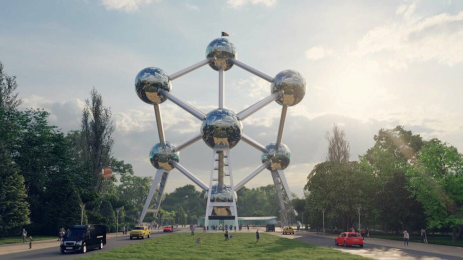 Architectes-images-3d-rendus-perspective-l4m-Atomium-Belgique