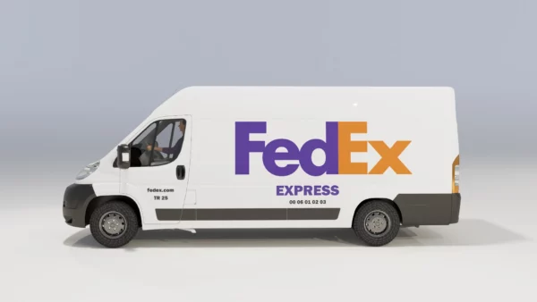 van-van-truck-delivery-deliverer-FedEx-cote-3d-vehicle-studio-l4m-lumion-fbx