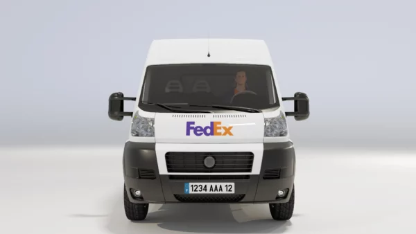 van-van-truck-delivery-deliverer-FedEx-face-3d-vehicle-studio-l4m-lumion-fbx