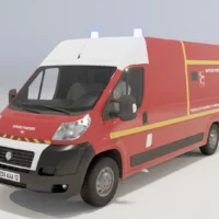 fourgon-van-camionette-pompiers-ambulance-urgence-troisquart-3d-vehicule-studio-l4m-lumion-fbx