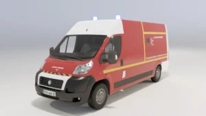 fourgon-van-camionette-pompiers-ambulance-urgence-troisquart-3d-vehicule-studio-l4m-lumion-fbx